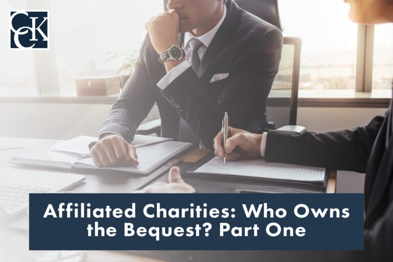 Affiliated Charities: Who Owns the Bequest? Part One