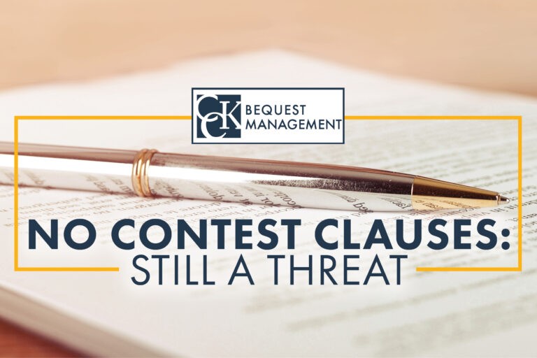 No Contest Clauses: Still a Threat